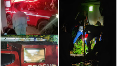 Dua kali Hewan Nyebur, Pawang Ular Sampai Petugas Damkar Kewalahan Evakuasi Kobra dan Anjing Dari Dalam Sumur.